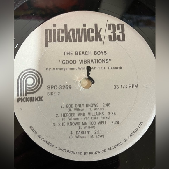 The Beach Boys. Good Vibrations. Vinyl Record Album. Lp. Original - Picture 3 of 4